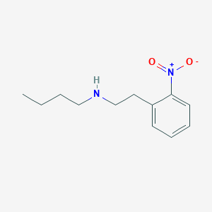 molecular formula C12H18N2O2 B14733473 n-[2-(2-Nitrophenyl)ethyl]butan-1-amine CAS No. 5339-14-0