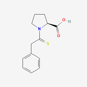 molecular formula C13H15NO2S B14733500 1-(2-Phenylethanethioyl)-L-proline CAS No. 4863-93-8