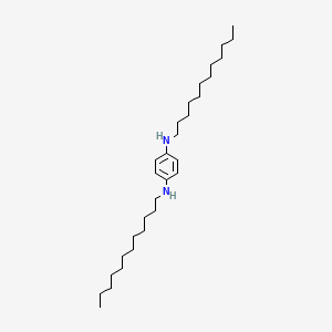 molecular formula C30H56N2 B14733569 N~1~,N~4~-Didodecylbenzene-1,4-diamine CAS No. 5835-37-0