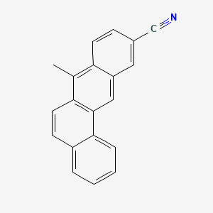 molecular formula C20H13N B14733583 7-Methylbenz(a)anthracene-10-carbonitrile CAS No. 6366-23-0