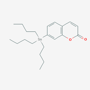 molecular formula C21H32O2Sn B1473362 7-Tributylstannylchromen-2-one CAS No. 2098953-30-9