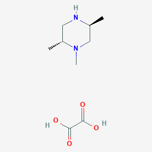 molecular formula C9H18N2O4 B1473363 (2R,5S)-1,2,5-Trimethylpiperazine oxalate CAS No. 1046788-78-6