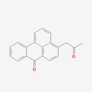 molecular formula C20H14O2 B14733652 4-(2-Oxopropyl)-7h-benzo[de]anthracen-7-one CAS No. 6625-56-5