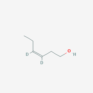molecular formula C6H12O B147337 (Z)-3,4-Dideuteriohex-3-en-1-ol CAS No. 164668-81-9