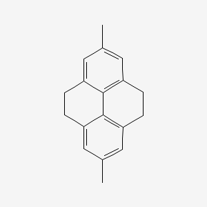 molecular formula C18H18 B14733710 2,7-Dimethyl-4,5,9,10-tetrahydropyrene CAS No. 10549-25-4