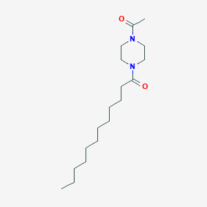 molecular formula C18H34N2O2 B14733796 1-(4-Acetylpiperazin-1-yl)dodecan-1-one CAS No. 6626-82-0