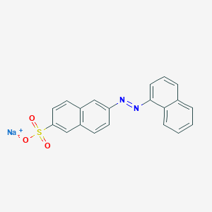 molecular formula C20H13N2NaO3S B14733831 Sodium 6-(1-naphthylazo)naphthalene-2-sulphonate CAS No. 6407-85-8