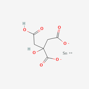 molecular formula C6H6O7Sn B14733853 Stannic citric acid CAS No. 6493-69-2