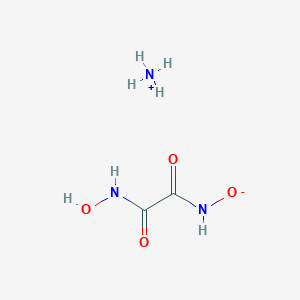 molecular formula C2H7N3O4 B14733891 azanium;N-hydroxy-N'-oxidooxamide CAS No. 5164-15-8