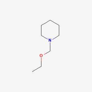 molecular formula C8H17NO B14733920 Piperidine, N-(ethoxymethyl)- CAS No. 3275-13-6