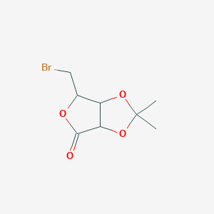 molecular formula C₈H₁₁BrO₄ B014734 6-Bromomethyl-2,2-dimethyldihydrofuro[3,4-d][1,3]dioxol-4-one CAS No. 94324-23-9