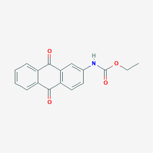 molecular formula C17H13NO4 B14734041 ethyl N-(9,10-dioxoanthracen-2-yl)carbamate CAS No. 6337-15-1
