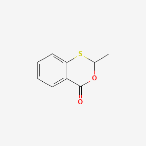 molecular formula C9H8O2S B14734074 4H-3,1-Benzoxathiin-4-one, 2-methyl- CAS No. 5651-50-3