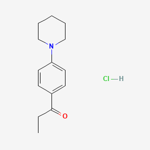 molecular formula C14H20ClNO B14734112 p-Piperidinopropiophenone hydrochloride CAS No. 10342-86-6