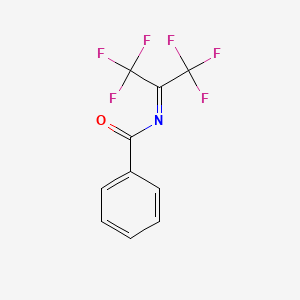 molecular formula C10H5F6NO B14734166 Benzamide, N-[2,2,2-trifluoro-1-(trifluoromethyl)ethylidene]- CAS No. 5022-41-3