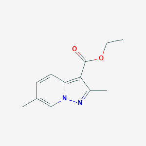 molecular formula C12H14N2O2 B1473417 2,6-Dimethylpyrazolo[1,5-a]pyridine-3-carboxylic acid ethyl ester CAS No. 1260382-33-9