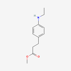 molecular formula C12H17NO2 B14734217 Methyl 3-[4-(ethylamino)phenyl]propanoate CAS No. 6272-69-1