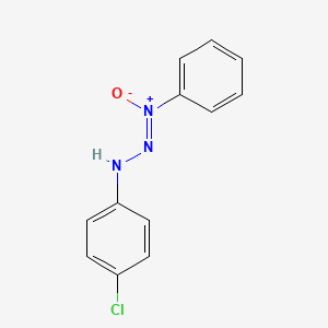 molecular formula C12H10ClN3O B14734252 (Z)-[(4-chlorophenyl)hydrazinylidene]-oxido-phenylazanium CAS No. 5756-86-5