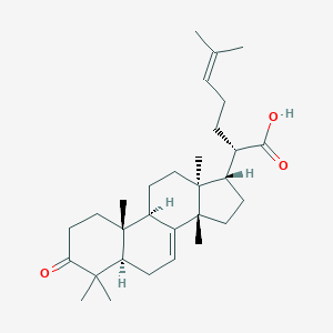 molecular formula C30H46O3 B147343 3-Oxotirucalla-7,24-dien-21-oic acid CAS No. 82464-35-5
