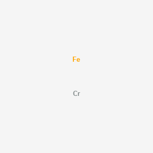 molecular formula CrFe B14734311 Chromium--iron (1/1) CAS No. 12052-89-0