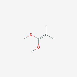 molecular formula C6H12O2 B14734347 1-Propene, 1,1-dimethoxy-2-methyl- CAS No. 5634-54-8