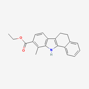 molecular formula C20H19NO2 B14734451 Ethyl 10-methyl-6,11-dihydro-5h-benzo[a]carbazole-9-carboxylate CAS No. 5610-76-4