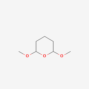 molecular formula C7H14O3 B14734478 2,6-Dimethoxytetrahydropyran CAS No. 6581-57-3
