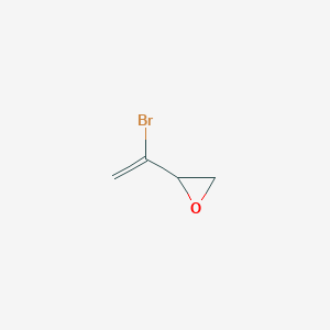 molecular formula C4H5BrO B14734573 2-(1-Bromoethenyl)oxirane CAS No. 6005-78-3