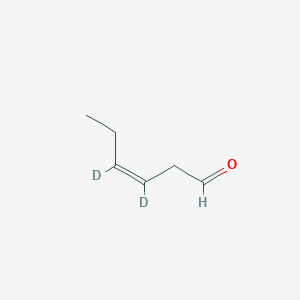 molecular formula C6H10O B147346 (Z)-3,4-Dideuteriohex-3-enal CAS No. 164668-82-0