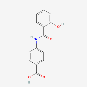 molecular formula C14H11NO4 B14734606 P-Salicylamidobenzoic acid CAS No. 5344-07-0