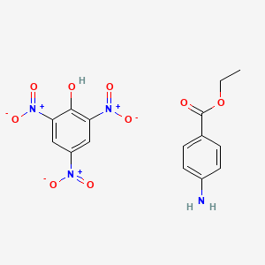 molecular formula C15H14N4O9 B14734639 Ethyl 4-aminobenzoate;2,4,6-trinitrophenol CAS No. 5982-70-7