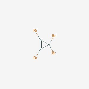 molecular formula C3Br4 B14734642 Cyclopropene, tetrabromo- CAS No. 6262-43-7