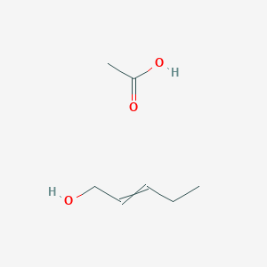 molecular formula C7H14O3 B14734680 Acetic acid;pent-2-en-1-ol CAS No. 10500-10-4