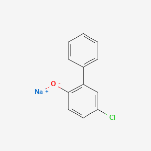 molecular formula C12H8ClNaO B14734684 4-Chloro-2-phenylphenol sodium salt CAS No. 10605-10-4