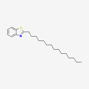 molecular formula C22H35NS B14734706 2-Pentadecyl-1,3-benzothiazole CAS No. 6277-30-1