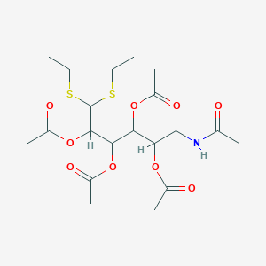 molecular formula C20H33NO9S2 B14734720 [1-Acetamido-3,4,5-triacetyloxy-6,6-bis(ethylsulfanyl)hexan-2-yl] acetate CAS No. 4768-53-0