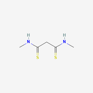 molecular formula C5H10N2S2 B14734726 N~1~,N~3~-Dimethylpropanebis(thioamide) CAS No. 10394-26-0
