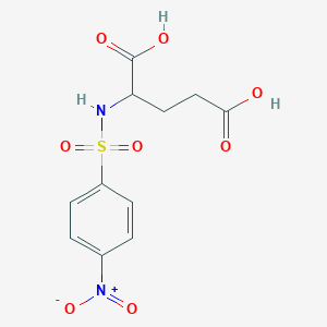 molecular formula C11H12N2O8S B14734747 n-[(4-Nitrophenyl)sulfonyl]glutamic acid CAS No. 6328-28-5