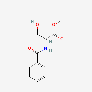 molecular formula C12H15NO4 B14734759 Ethyl n-benzoylserinate CAS No. 6332-41-8