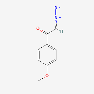 molecular formula C9H8N2O2 B14734818 p-Methoxy-2-diazoacetophenone CAS No. 6832-17-3