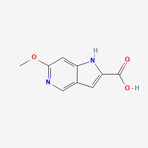 molecular formula C9H8N2O3 B1473486 6-Methoxy-1H-pyrrolo[3,2-c]pyridine-2-carboxylic acid CAS No. 1260383-27-4