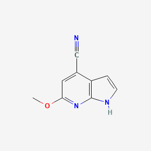 B1473487 4-Cyano-6-methoxy-7-azaindole CAS No. 1352398-36-7