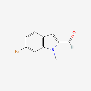 molecular formula C10H8BrNO B1473491 6-Bromo-1-methylindole-2-carbaldehyde CAS No. 1382774-60-8