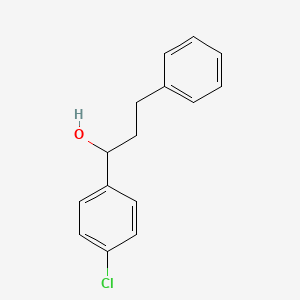 molecular formula C15H15ClO B14734934 1-(4-Chlorophenyl)-3-phenylpropan-1-ol CAS No. 6948-70-5