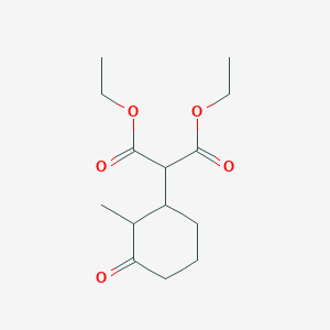 molecular formula C14H22O5 B14734990 Diethyl(2-methyl-3-oxocyclohexyl)propanedioate CAS No. 6272-53-3