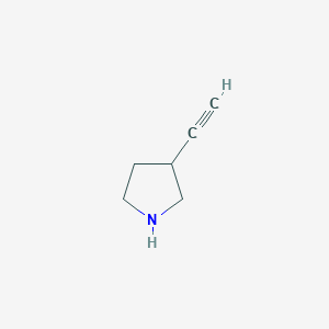 molecular formula C6H10ClN B1473503 3-Ethynylpyrrolidine CAS No. 1427202-26-3