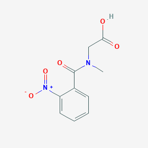 molecular formula C10H10N2O5 B14735035 N-Methyl-N-(2-nitrobenzoyl)glycine CAS No. 5177-51-5