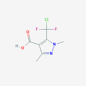 5-(chlorodifluoromethyl)-1,3-dimethyl-1H-pyrazole-4-carboxylic acid