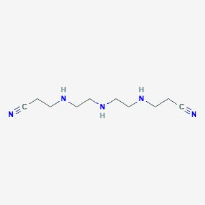 molecular formula C10H19N5 B14735040 Propanenitrile, 3,3'-[iminobis(2,1-ethanediylimino)]bis- CAS No. 74849-88-0