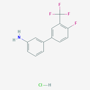 3-[4-Fluoro-3-(trifluoromethyl)phenyl]aniline, HCl